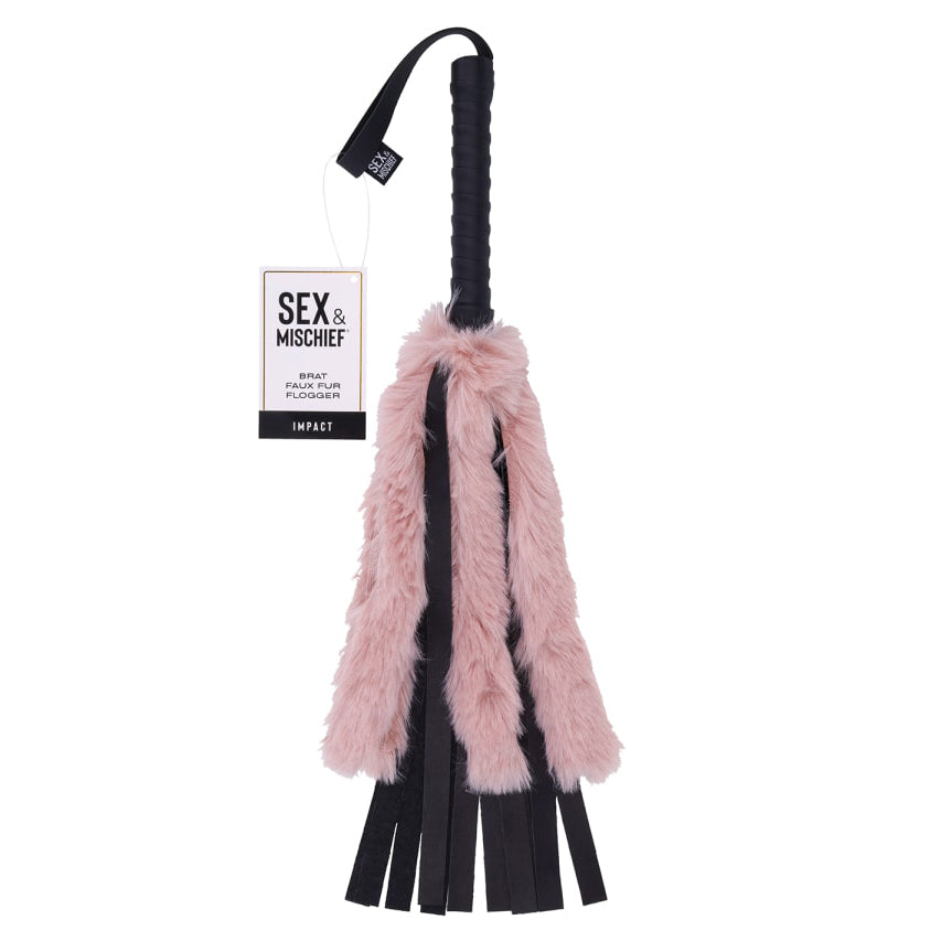 Sex & Mischief Brat Faux Fur Flogger