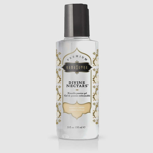 Divine Nectars Water-Based Flavoured Lubricant - Vanilla Creme, 5 oz/150 ml - Thorn & Feather