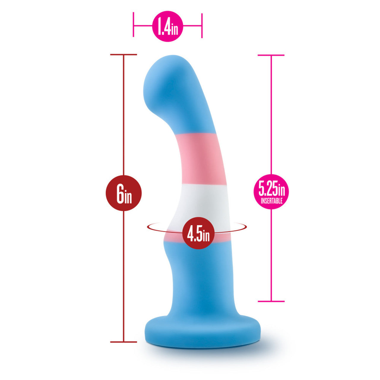 Avant Pride P2 True Blue Silicone Dildo - Thorn & Feather