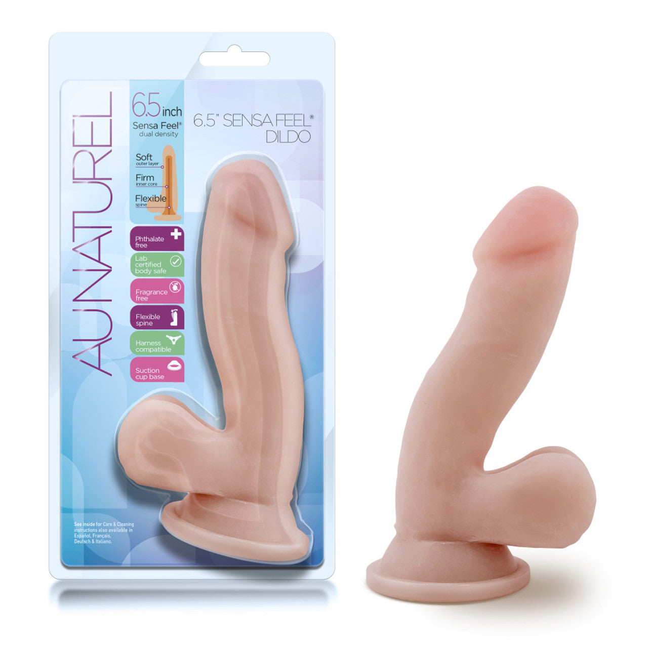 Blush Au Naturel Sensa Feel 6.5" Dildo - Beige