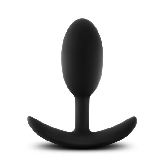 Silicone Vibra Slim Plug - Medium, Black - Thorn & Feather