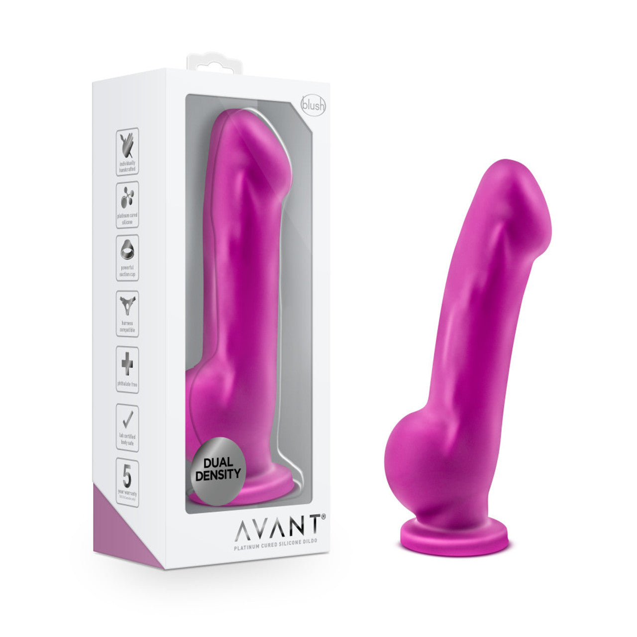 Avant D7 Ergo Violet Silicone Dildo - Thorn & Feather