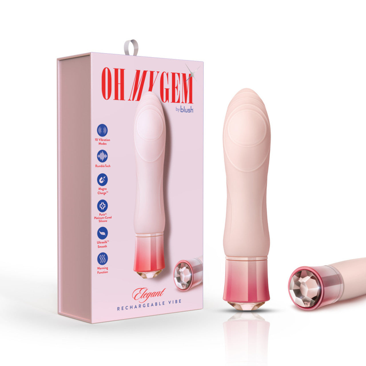 Oh My Gem Elegant Rechargeable Vibe - Morganite