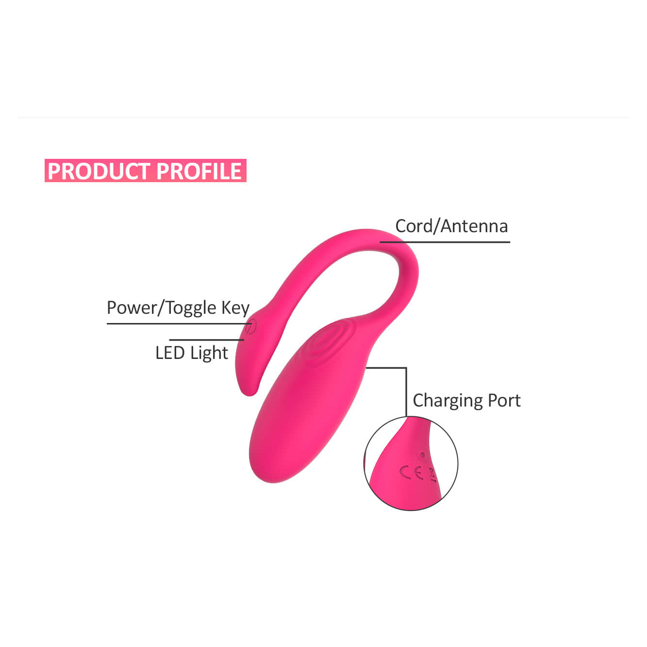 Flamingo Magic Motion App Controlled Wearable Vibrator - Pink - Thorn & Feather