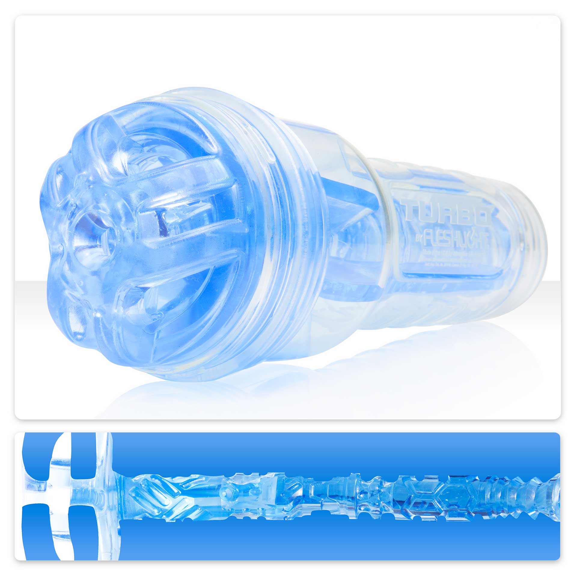 Fleshlight Turbo Ignition Blowjob Simulator - Blue Ice - Thorn & Feather