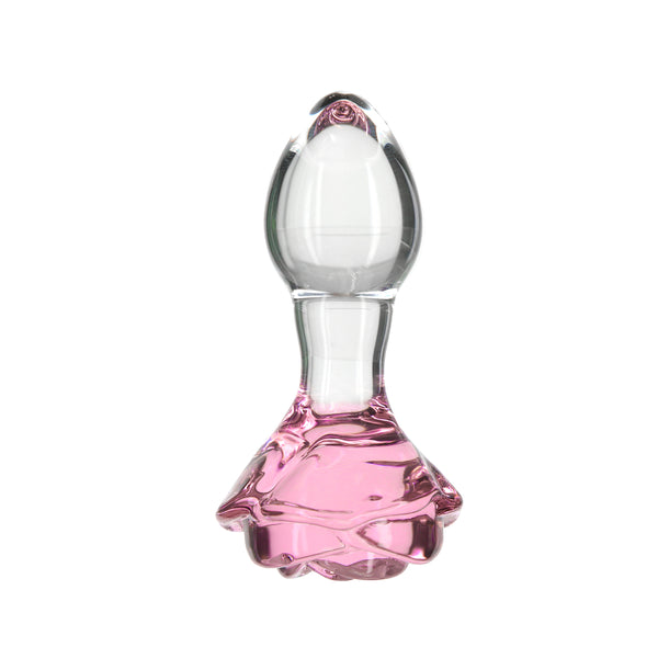 Pillow Talk Rosy Luxurious Glass Anal Plug - Thorn & Feather