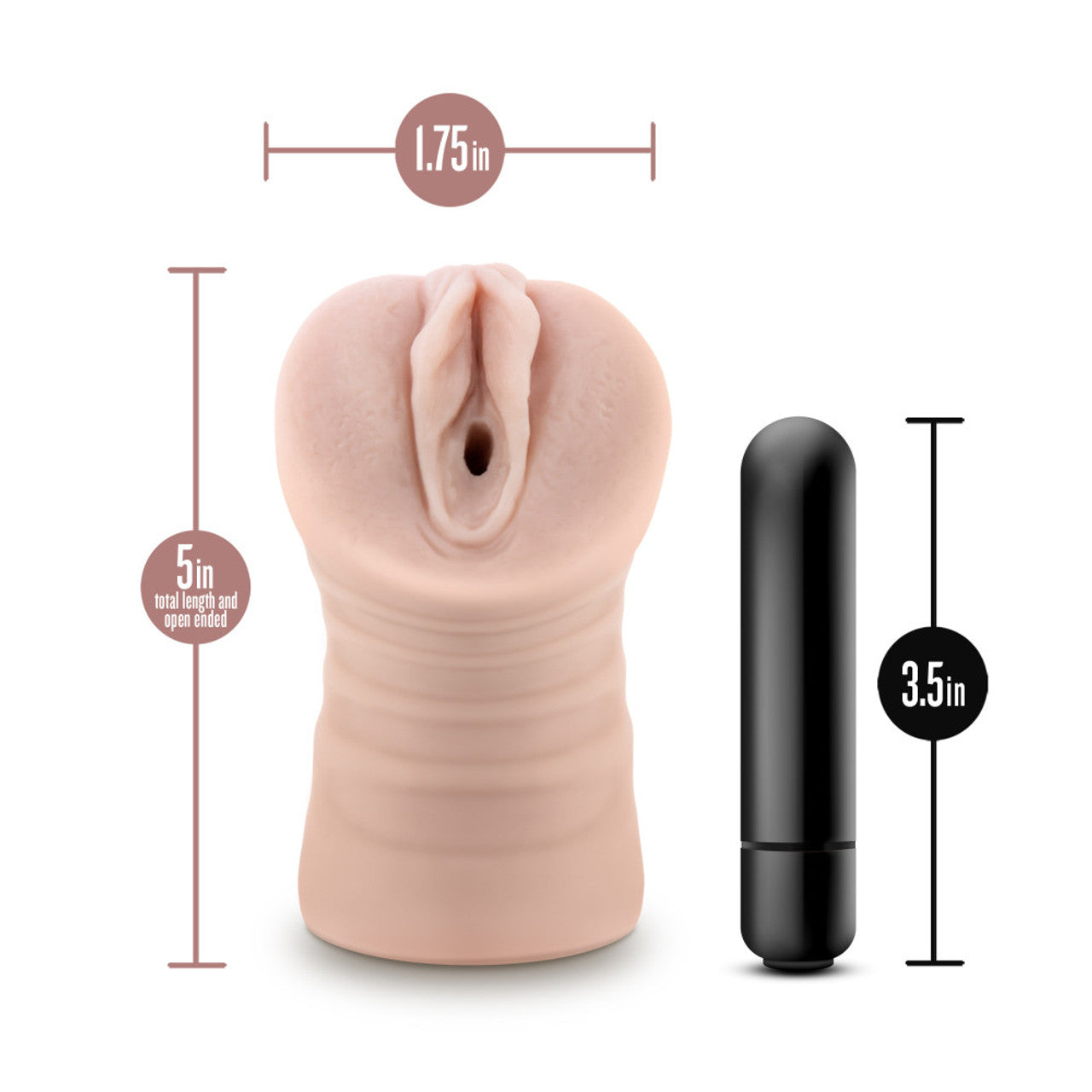 Blush EnLust Ayumi Vibrating Stroker - Beige