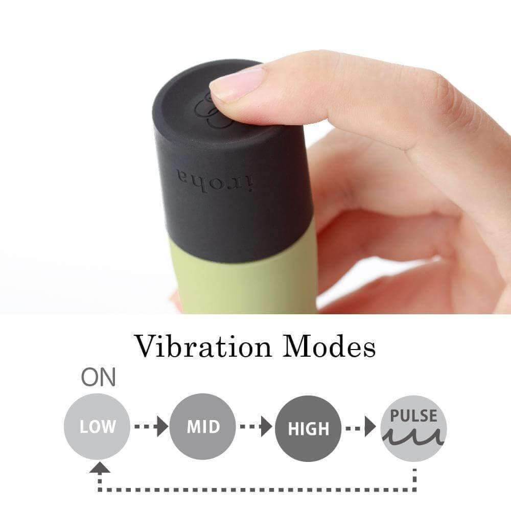 Iroha Zen Textured Mini Vibrator - Matcha - Thorn & Feather