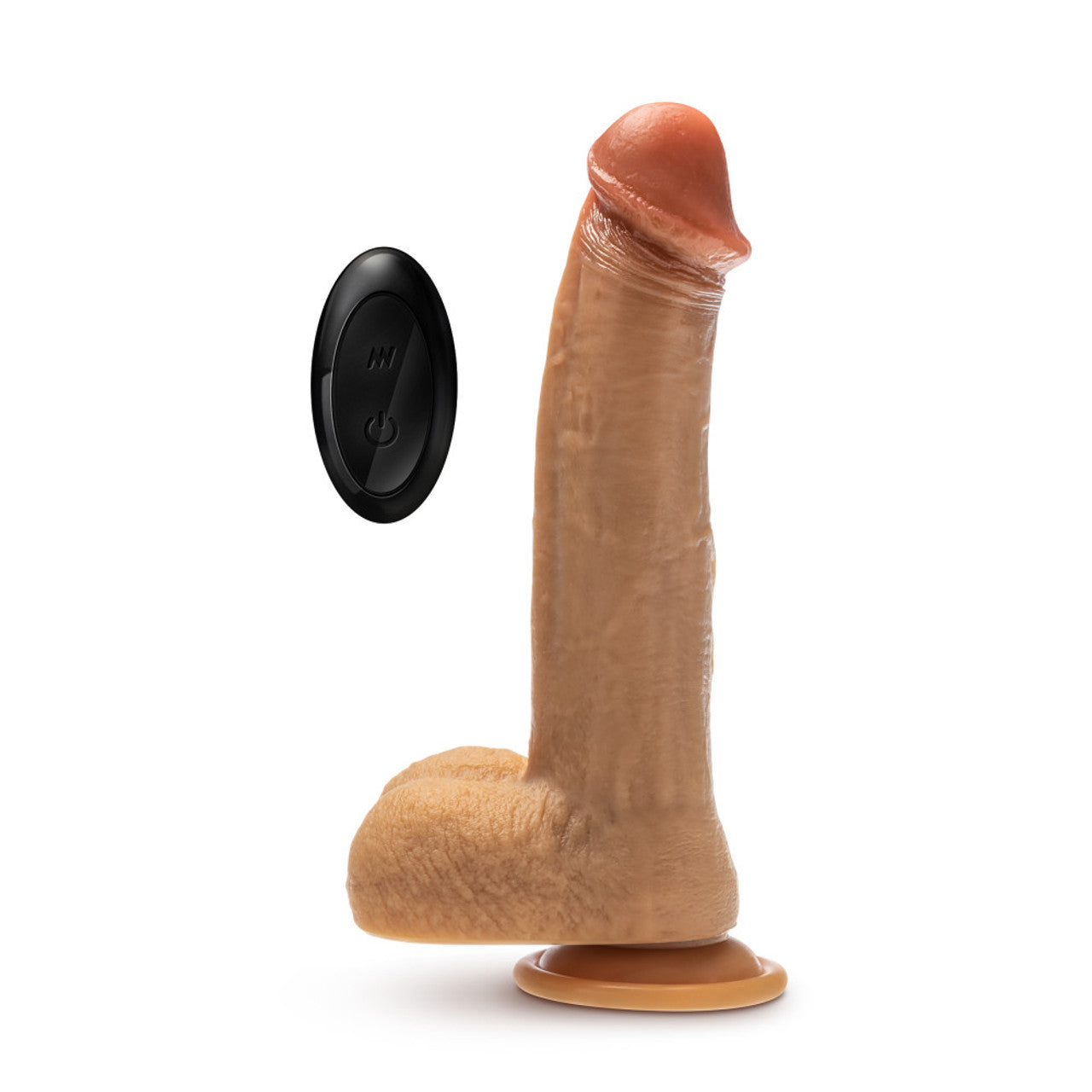 Dr. Phillips 8.5 Inch Silicone Thrusting Dildo - Tan