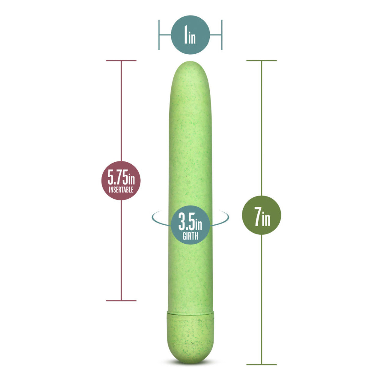 Gaia Eco Biadegradable Vibrator - Green - Thorn & Feather