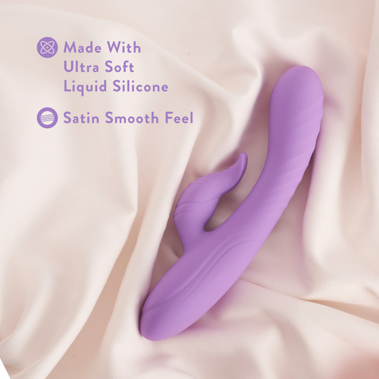 Blush Evelyn Rabbit Dual Vibrator - Purple