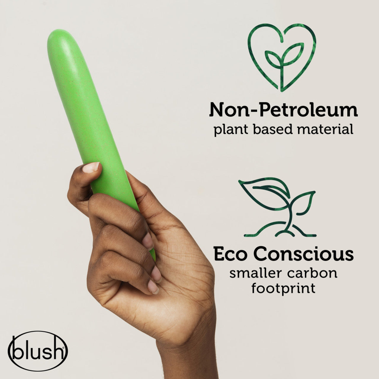 Gaia Eco Biadegradable Vibrator - Green - Thorn & Feather