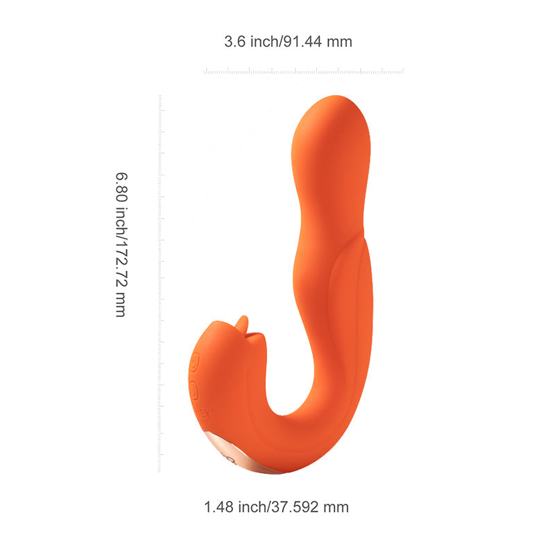 Joi Rotating Head G-spot Vibrator & Clit Licker - Thorn & Feather