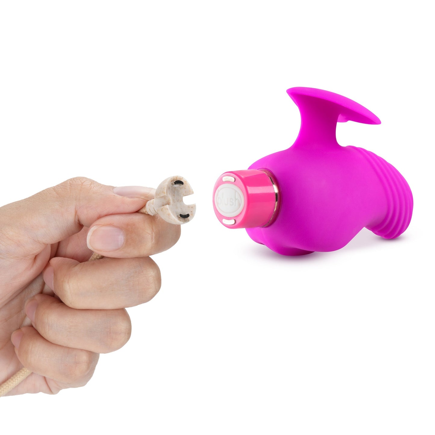 Aria Erotic AF Finger Silicone Vibrator - Plum