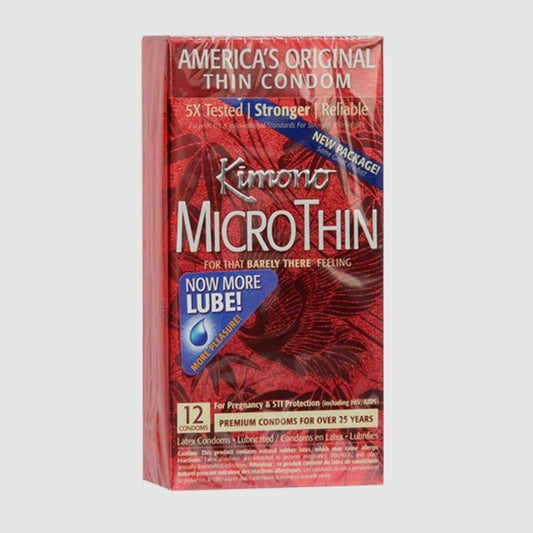 Kimono Micro Thin Condoms - 12 Pack - Thorn & Feather