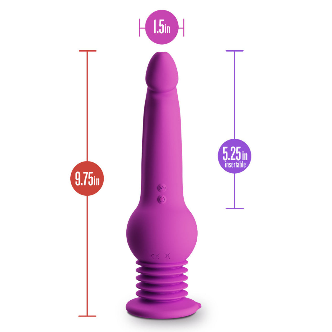 Blush New York Gyro-Quake Dildo - Purple