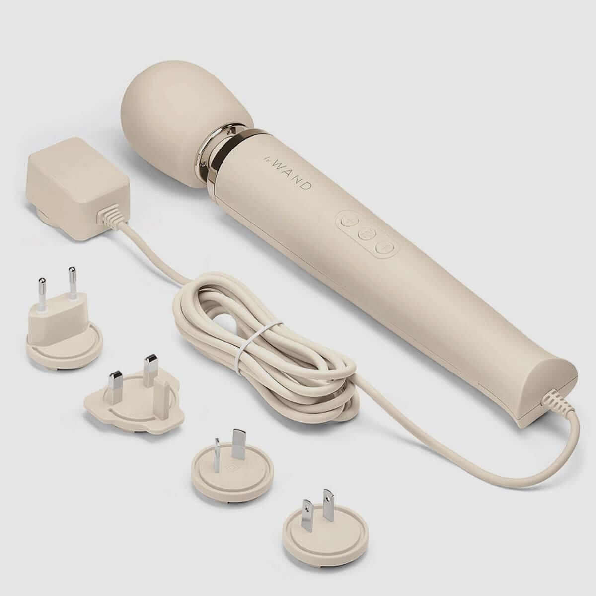 Le Wand Plug-In Vibrating Massager - Cream - Thorn & Feather