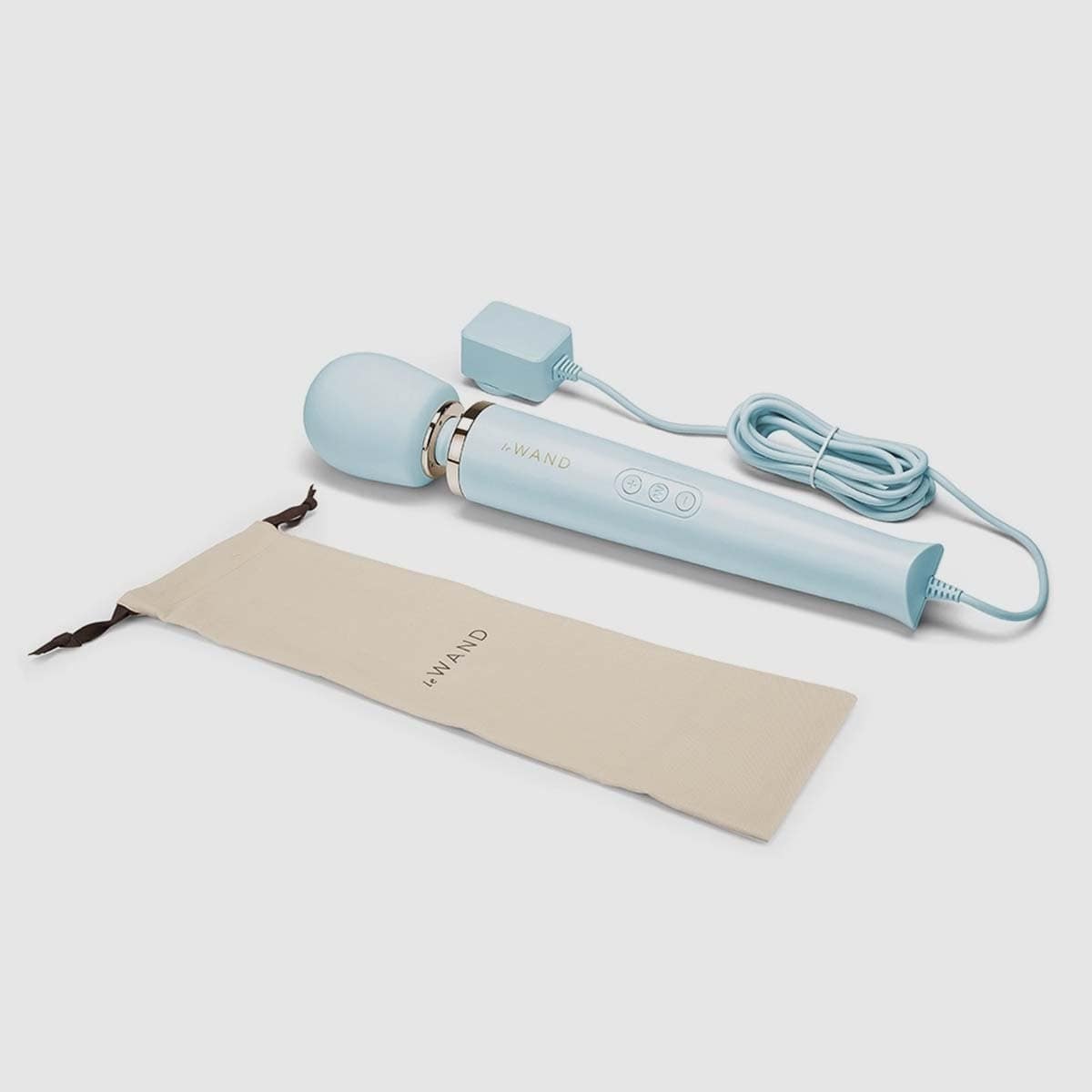 Le Wand Plug-In Vibrating Massager - Sky Blue - Thorn & Feather