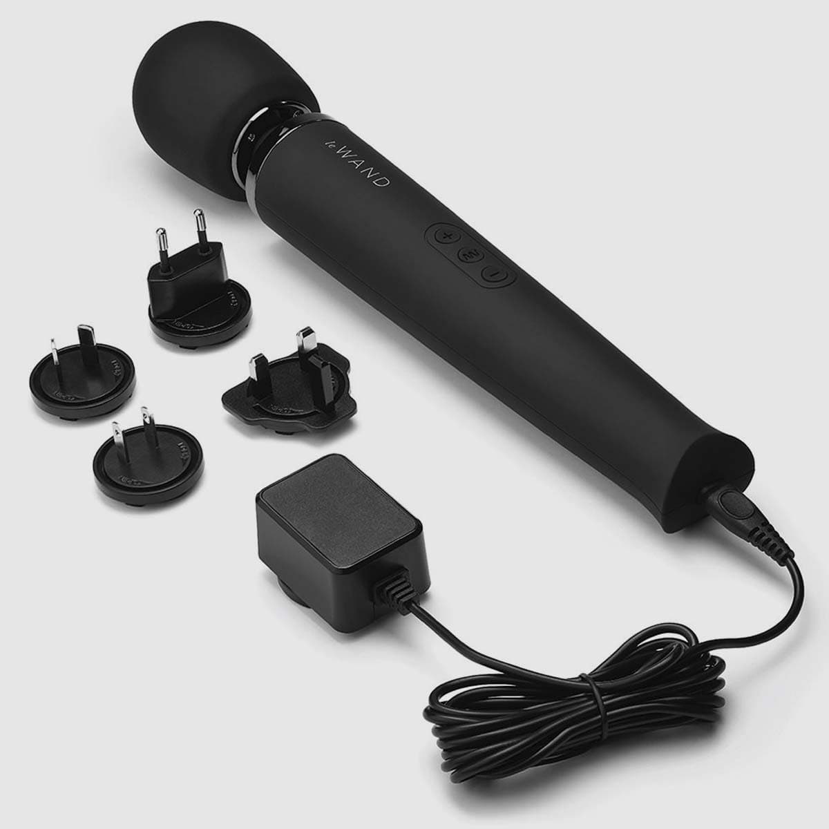 Le Wand Rechargeable Vibrating Massager - Black - Thorn & Feather