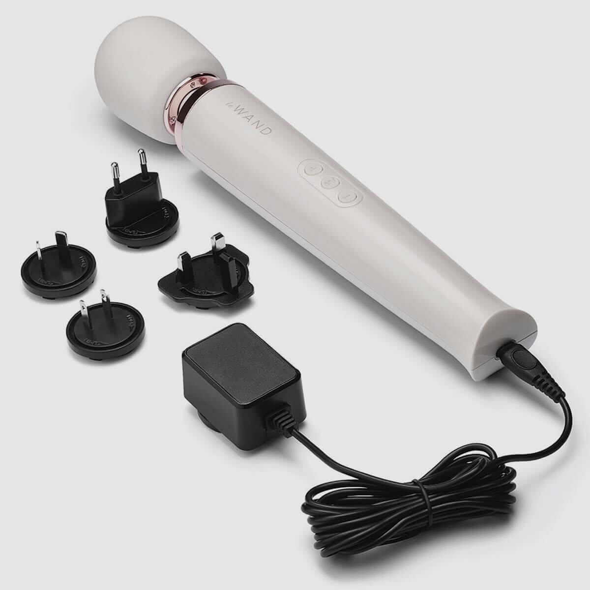 Le Wand Rechargeable Vibrating Massager - Pearl White THORN FEATHER Le Wand Rechargeable Vibrating Massager - Pearl White THORN FEATHER