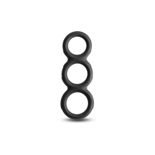 Renegade Threefold Cock Ring - Black