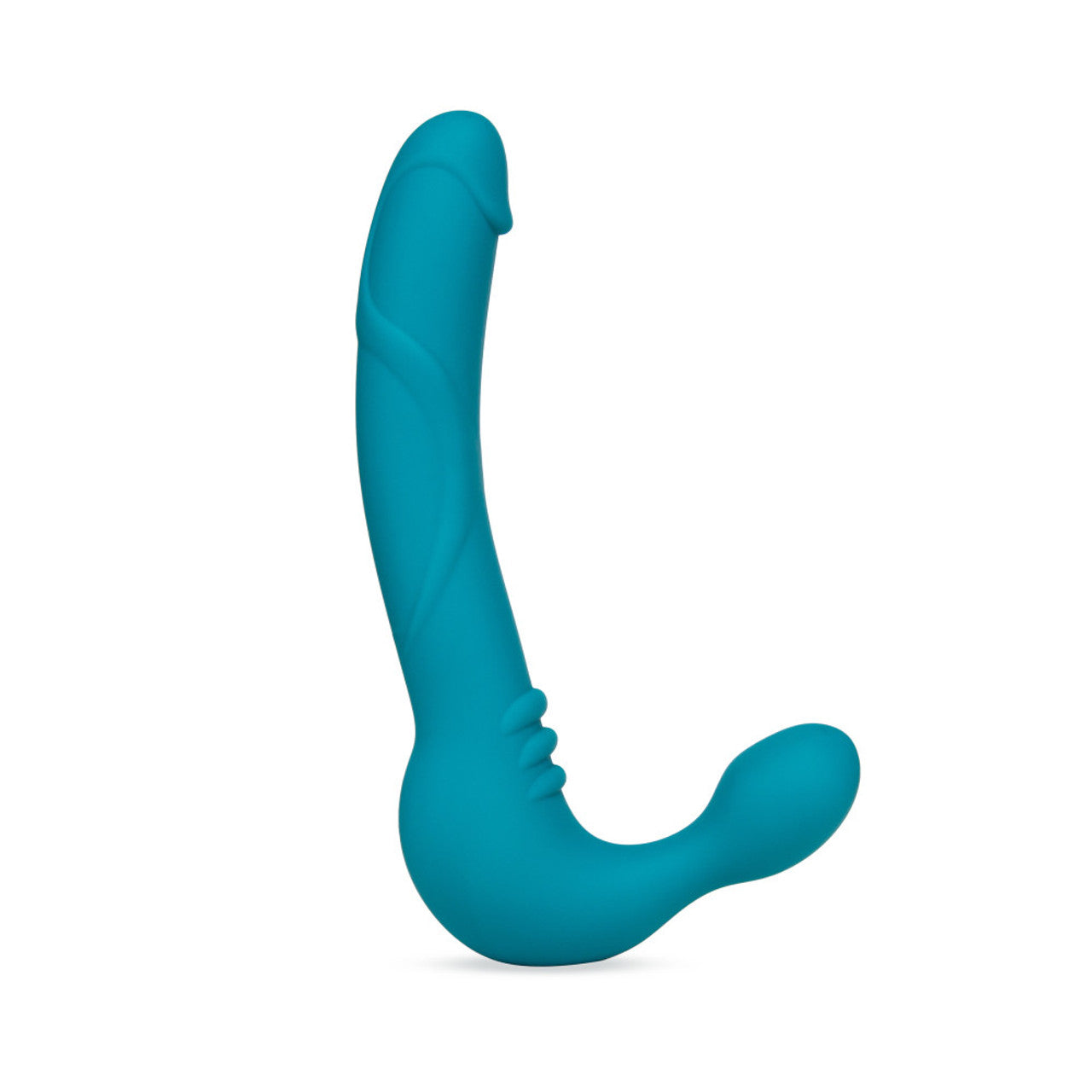 Luna Strapless Silicone Dildo - Teal - Thorn & Feather