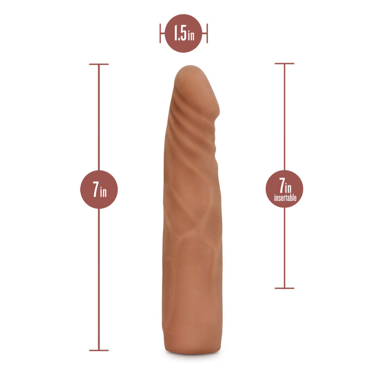 Blush Au Naturel Antonio 7.5" Dildo - Latin