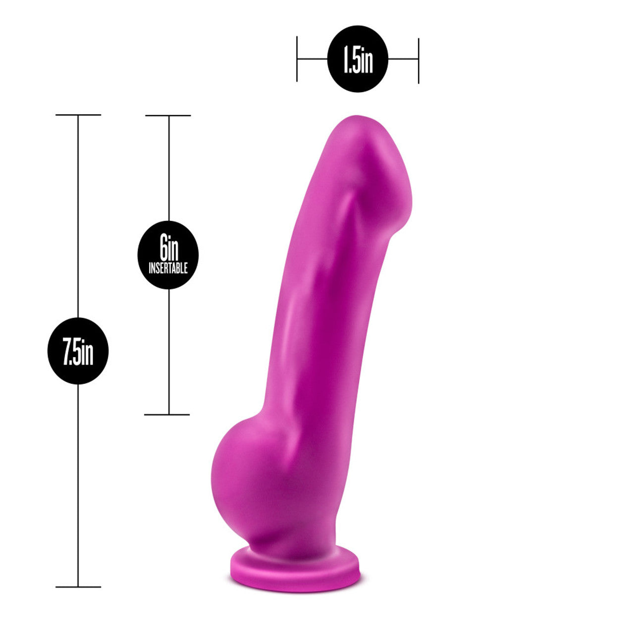 Avant D7 Ergo Violet Silicone Dildo - Thorn & Feather