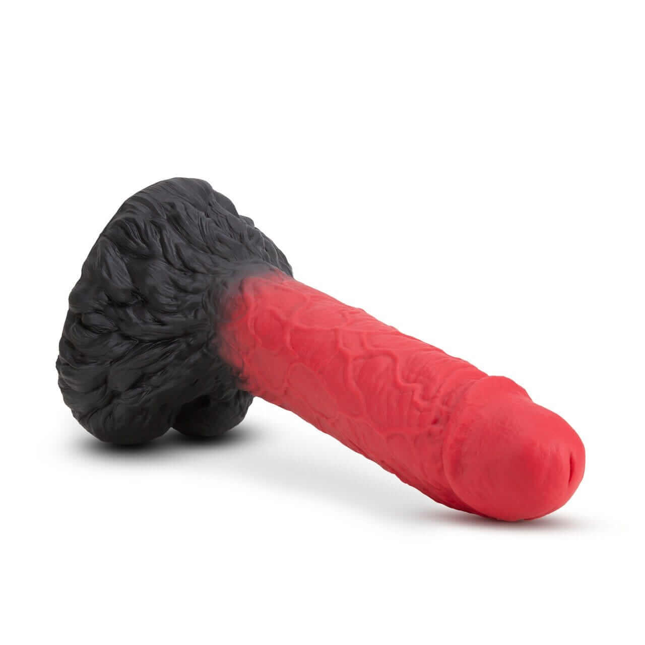 The Realm Lycan Lock On Werewolf Dildo - Red/Black - Thorn & Feather