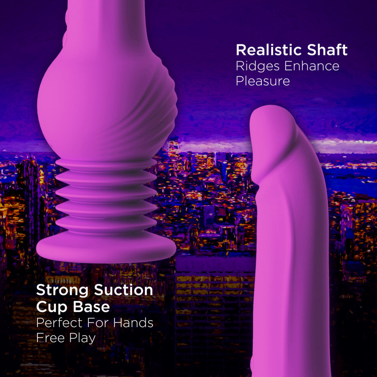 Blush New York Gyro-Quake Dildo - Purple