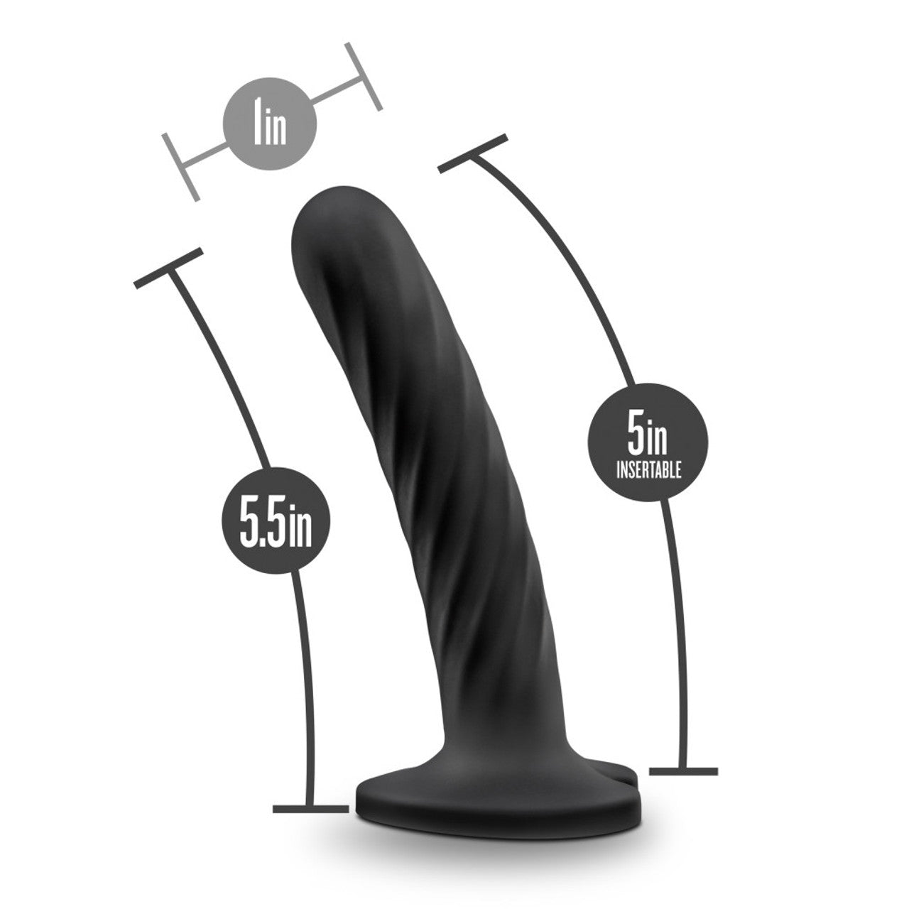 Temptasia Twist Silicone Dildo - Medium