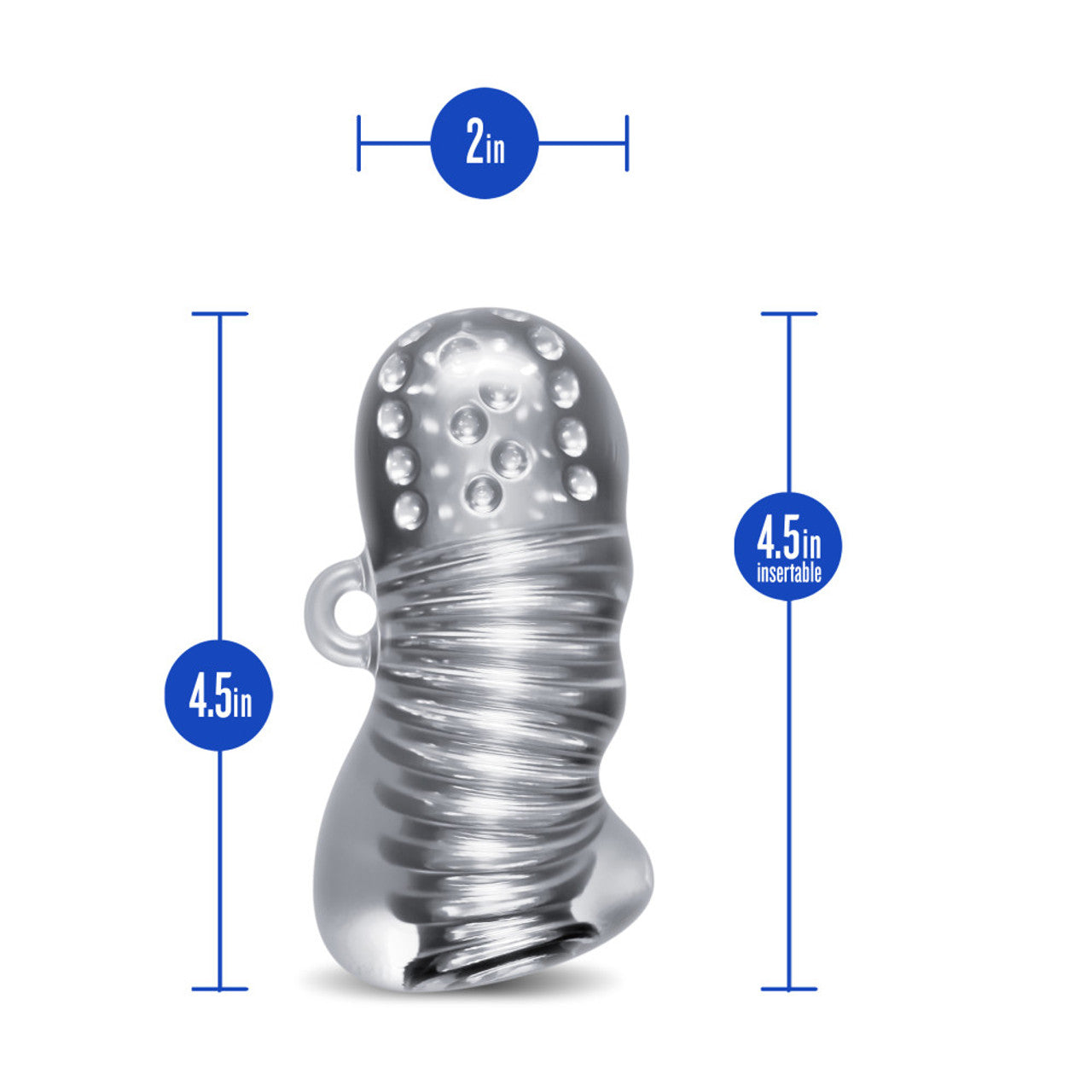 Rize Squeezy Ergonomic Stroker - Clear - Thorn & Feather