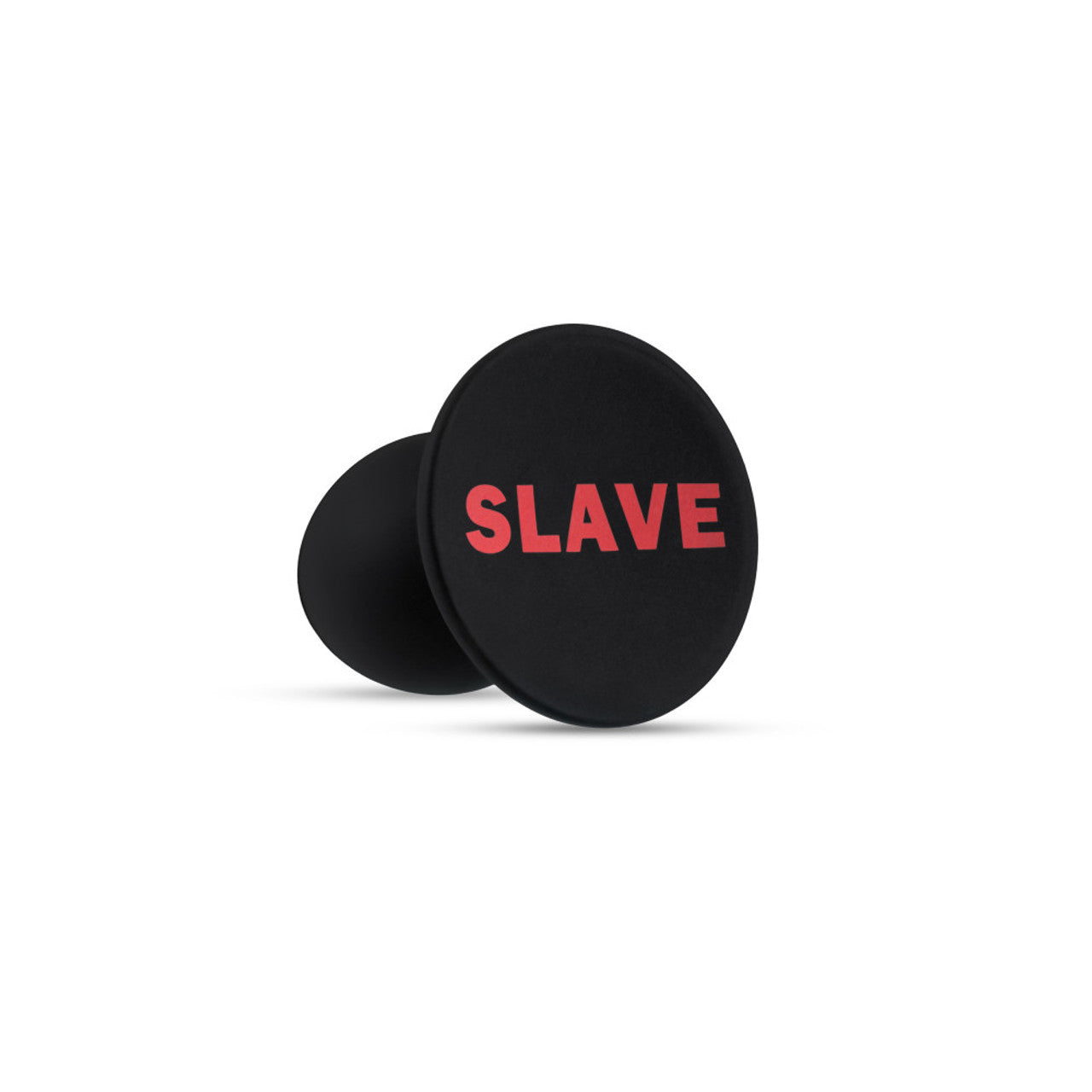 Temptasia Slave Silicone Butt Plug - Black - Thorn & Feather