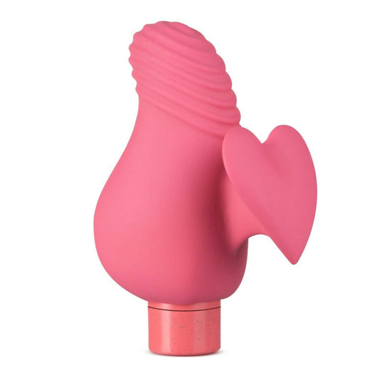 Gaia Eco Love Mini Finger Vibrator - Coral - Thorn & Feather