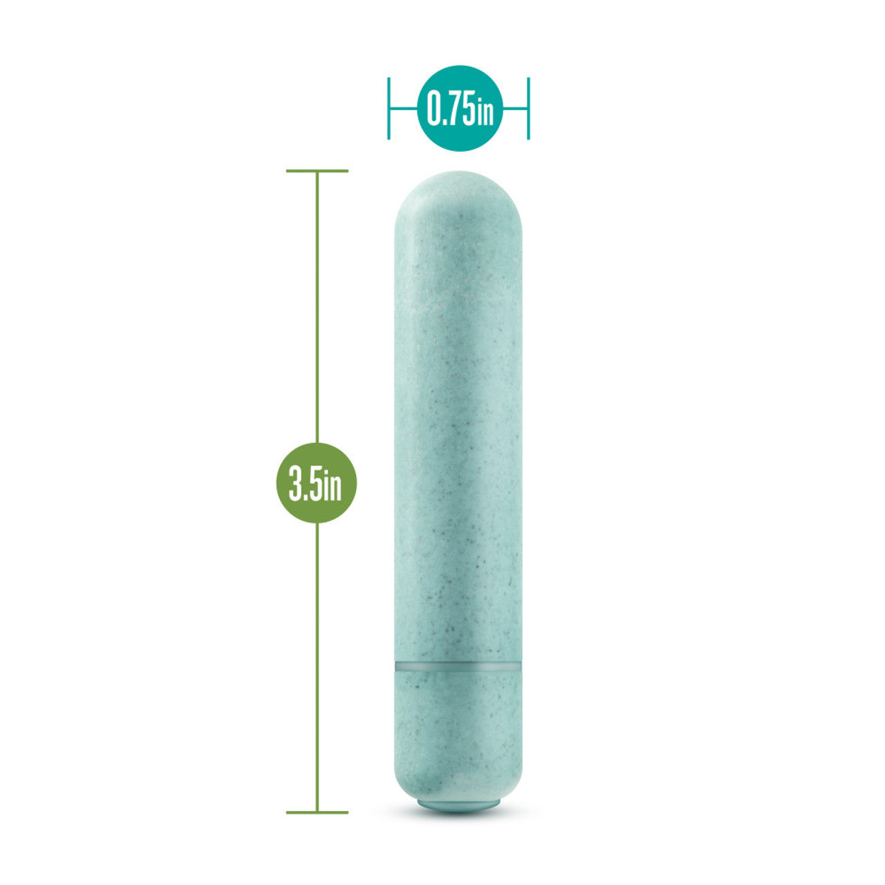 Gaia Eco Biadegradable Bullet Vibrator - Aqua - Thorn & Feather