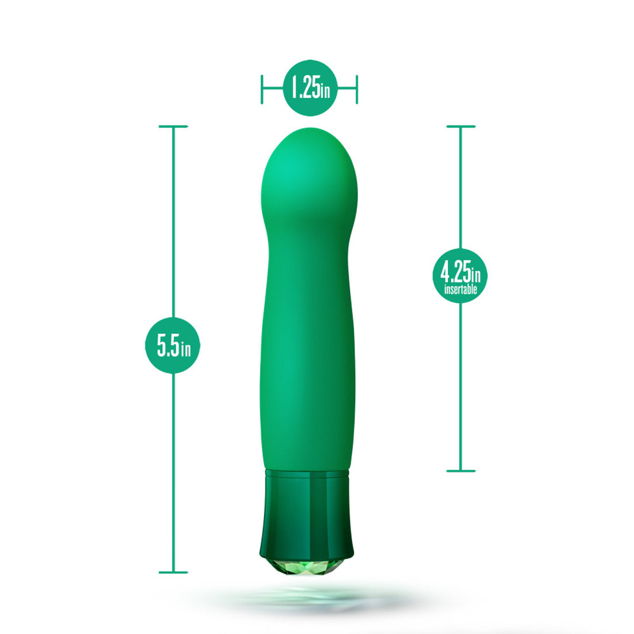 Oh My Gem Enchanting Rechargeable Vibe - Emerald