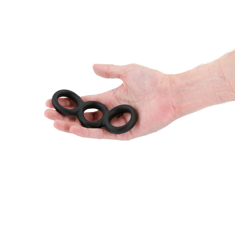 Renegade Threefold Cock Ring - Black