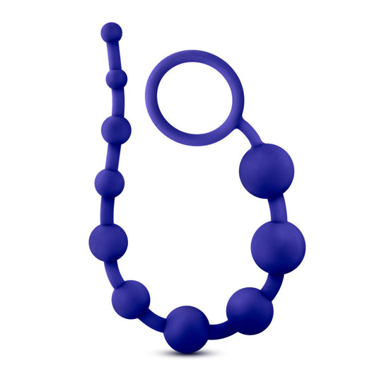 Silicone 10 Beads - Indigo - Thorn & Feather