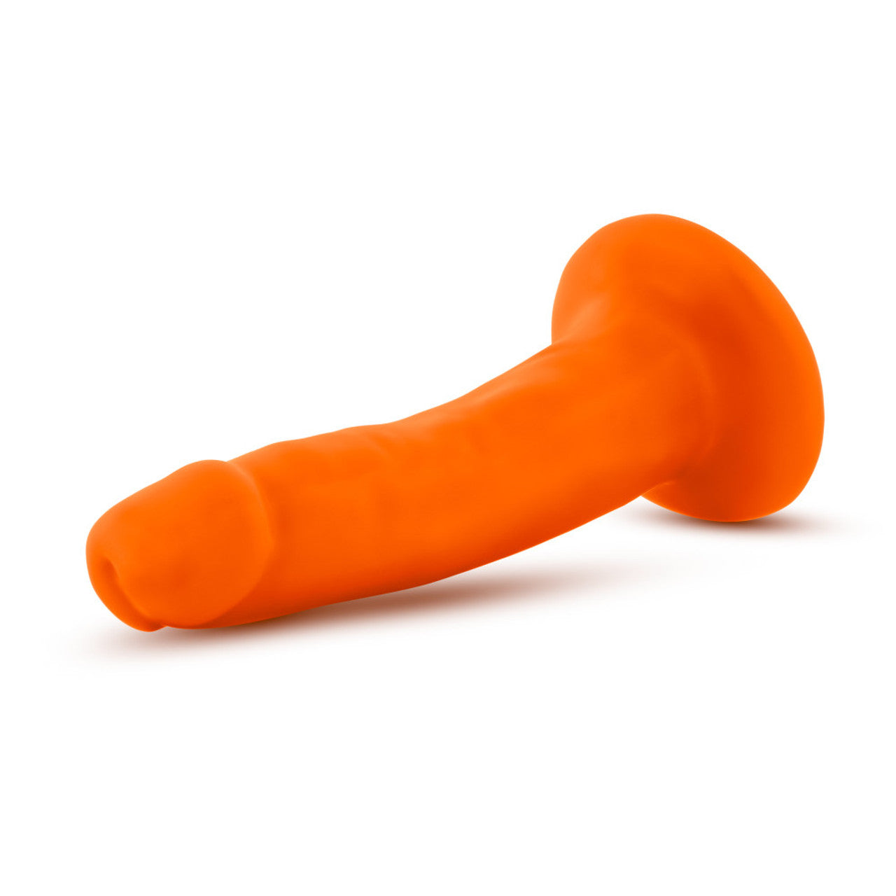 Neo Dual Density Cock - 6", Neon Orange - Thorn & Feather