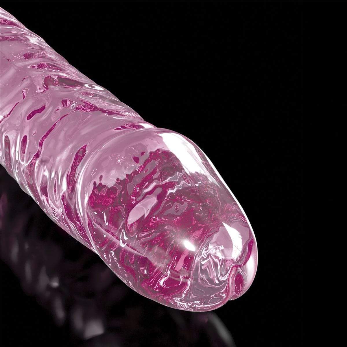 Icicles No. 86 Pink Glass Suction Cup Dildo - Thorn & Feather