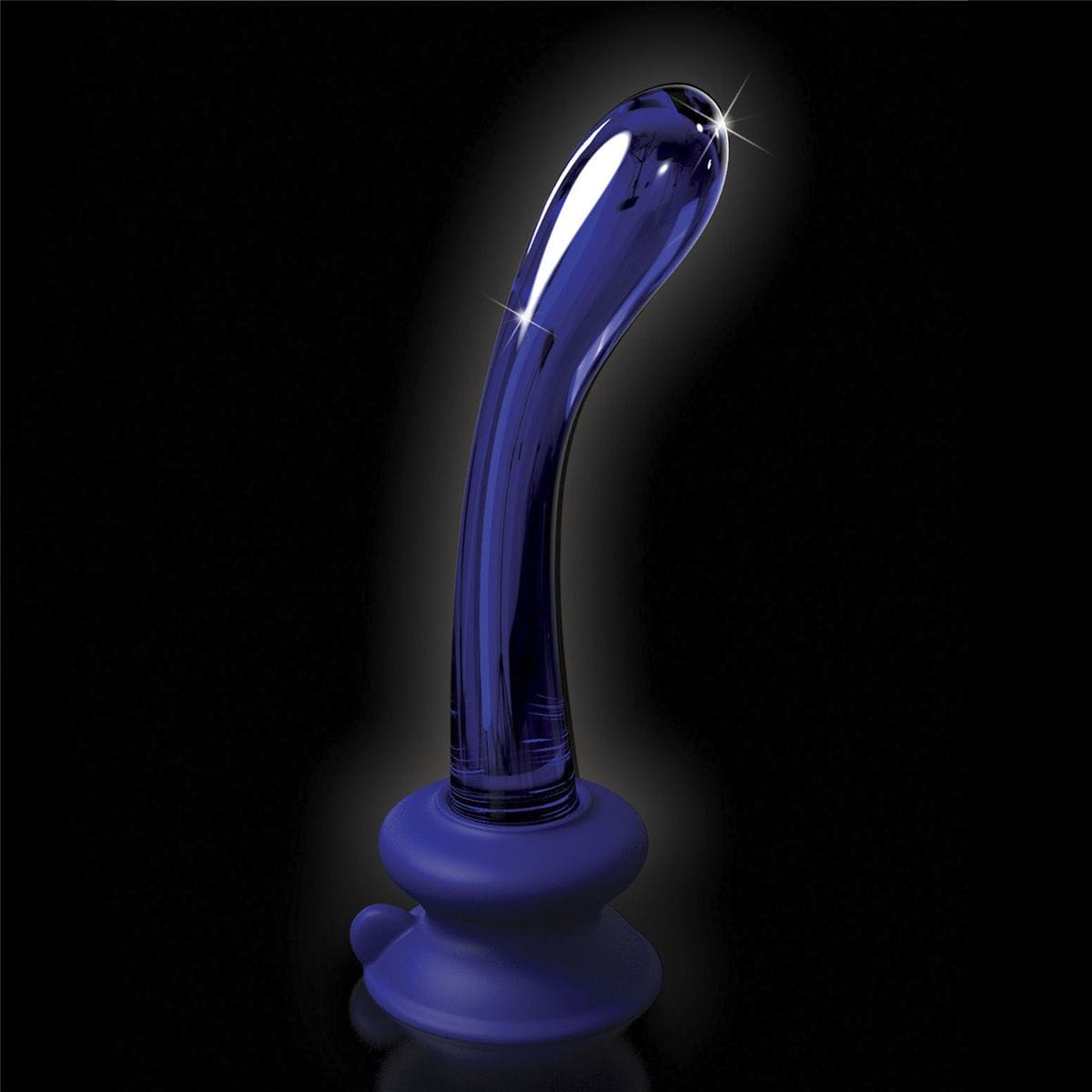 Icicles No. 89 Blue Glass Suction Cup Dildo - Thorn & Feather