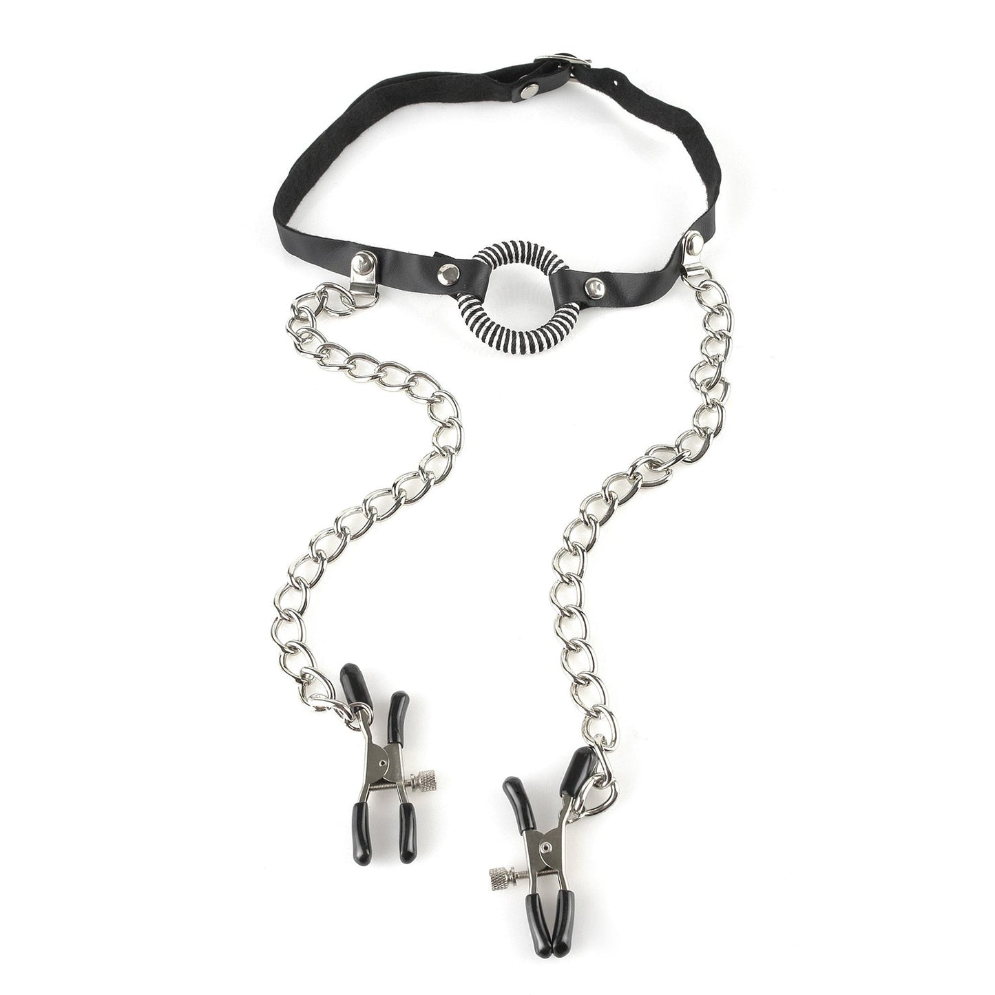 Fetish Fantasy O-Ring Gag Nipple Clamps