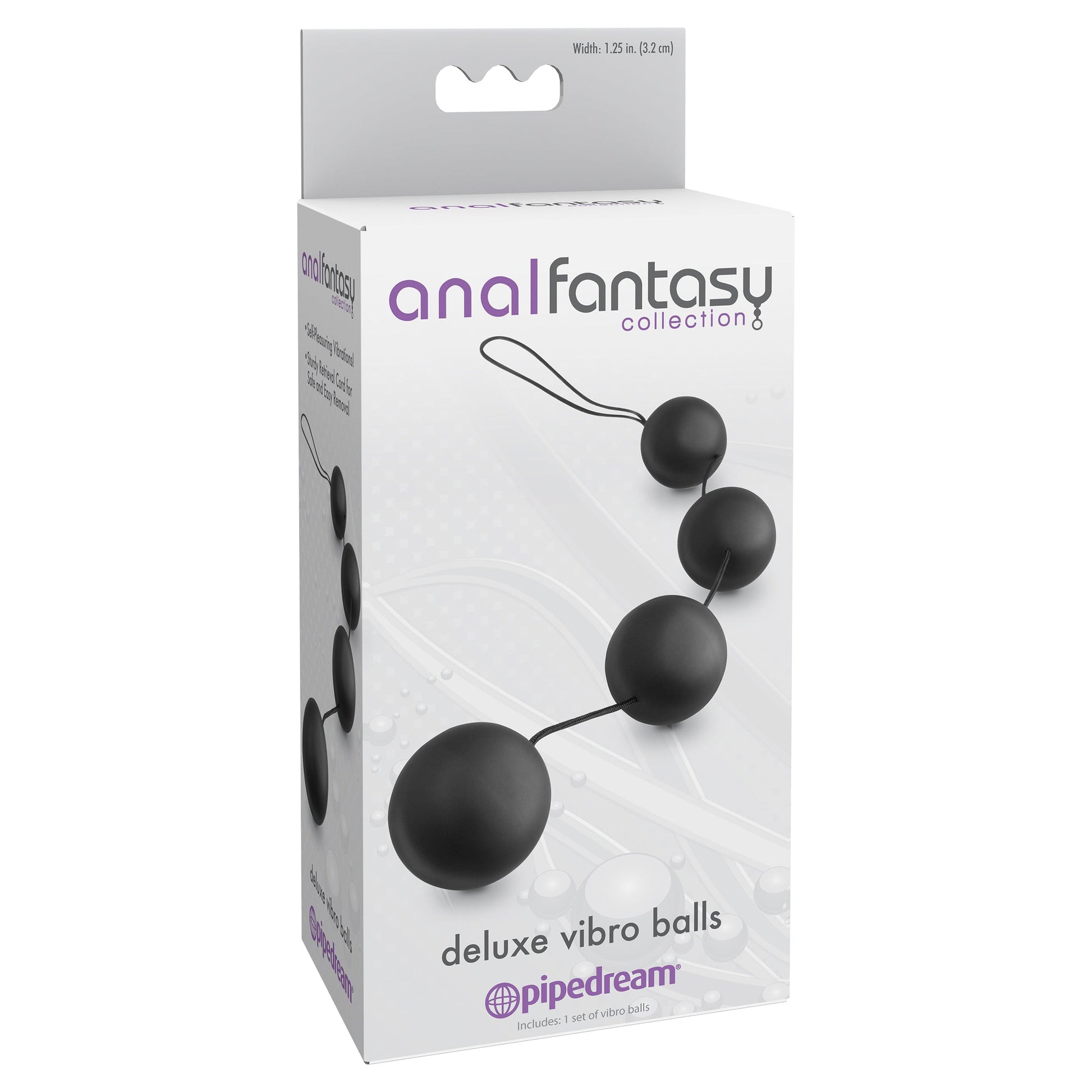 Anal Fantasy Collection Deluxe Vibro Balls - Black - Thorn & Feather