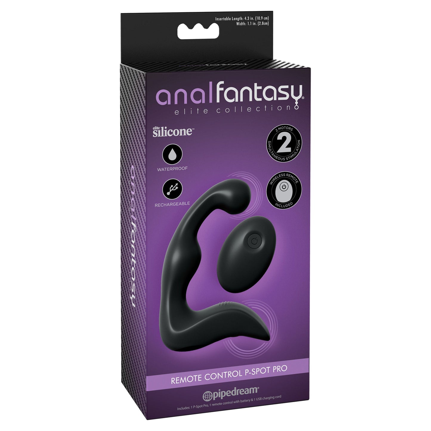 Anal Fantasy Elite Remote Control P-Spot Pro - Black - Thorn & Feather