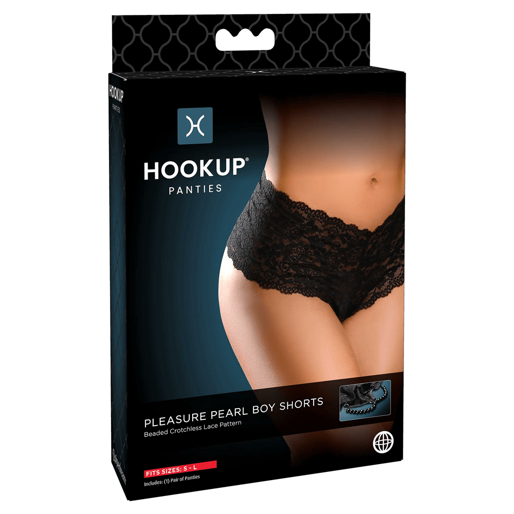 Hookup Panties Pleasure Pearl Boy Shorts - S-L - Thorn & Feather