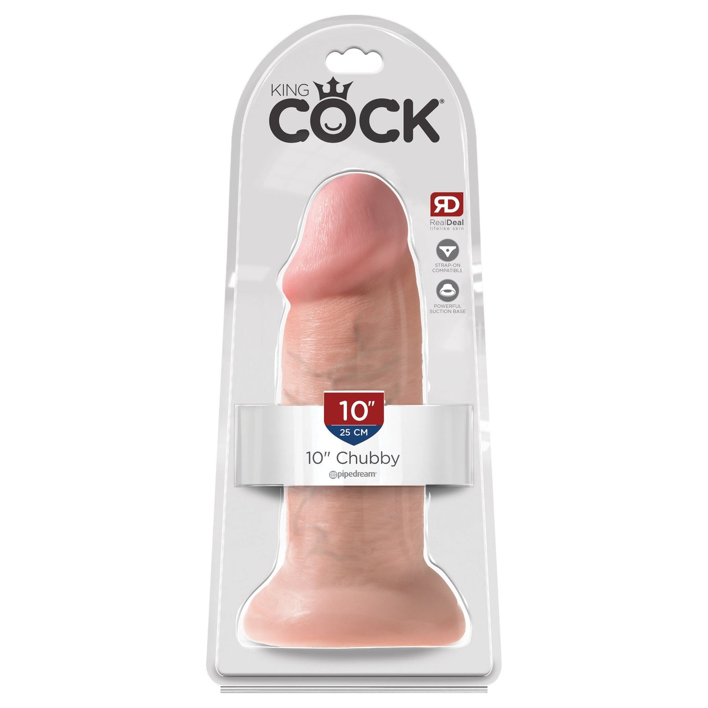 King Cock 10" Chubby Cock - Flesh