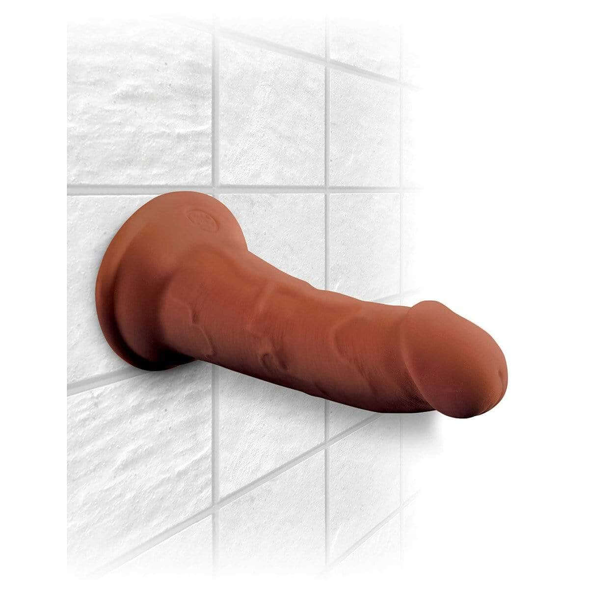 King Cock Plus 6" Triple Density Cock - Brown - Thorn & Feather