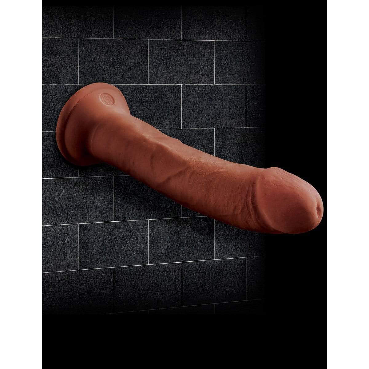 King Cock Plus 8" Triple Density Cock - Brown - Thorn & Feather