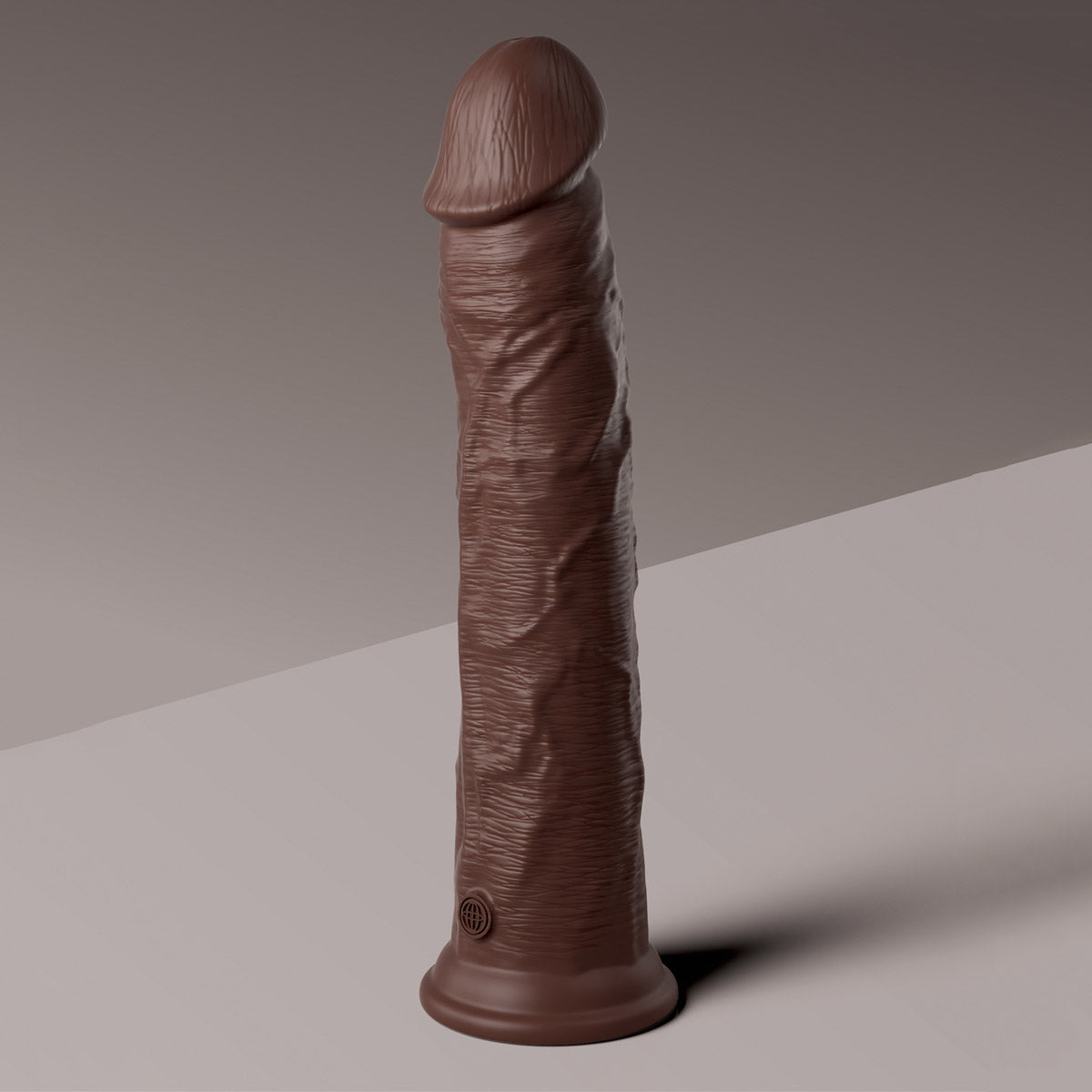 King Cock Elite 11" Silicone Dual Density Cock - Brown - Thorn & Feather