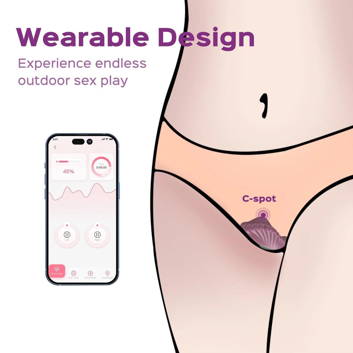 Pearl App-Enabled Magnetic Panty Vibe